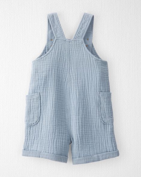  Product image 2 of Toddler Organic Cotton Gauze Shortall in Blue