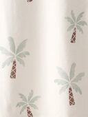 Palm Tree Print, Dark Sea Blue, Koala Brown - Kid 3-Pack Organic Cotton Tees, Selected