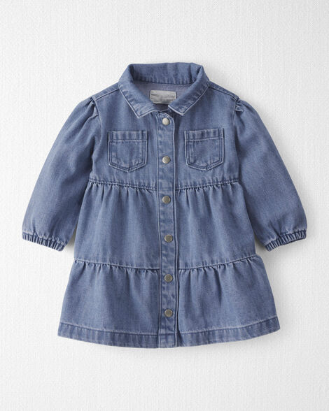 Baby Girl Organic Cotton Denim Dress