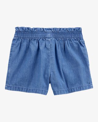 Product image 2 of Toddler Chambray Pull-On Shorts - Blue