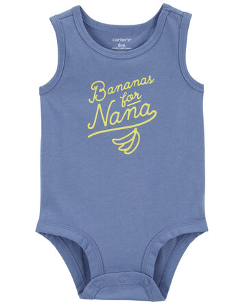 Baby Bananas For Nana Sleeveless Bodysuit