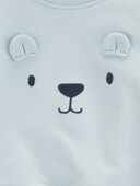 Blue - Baby 3-Piece Bear Little Cardigan Set, Selected