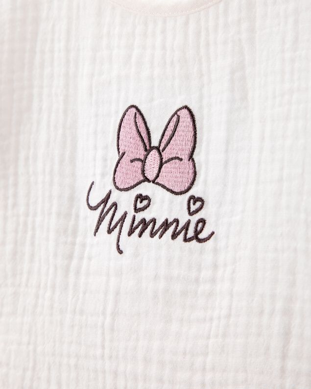 Product image 2 of Toddler 2-Piece Minnie Mouse Flutter-Sleeve Gauze Top & Short Set - Cream