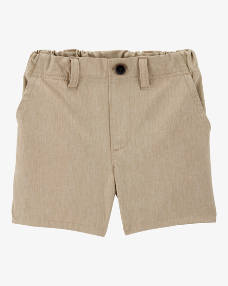 Toddler Boy Active Pull-On Uniform Shorts - Khaki