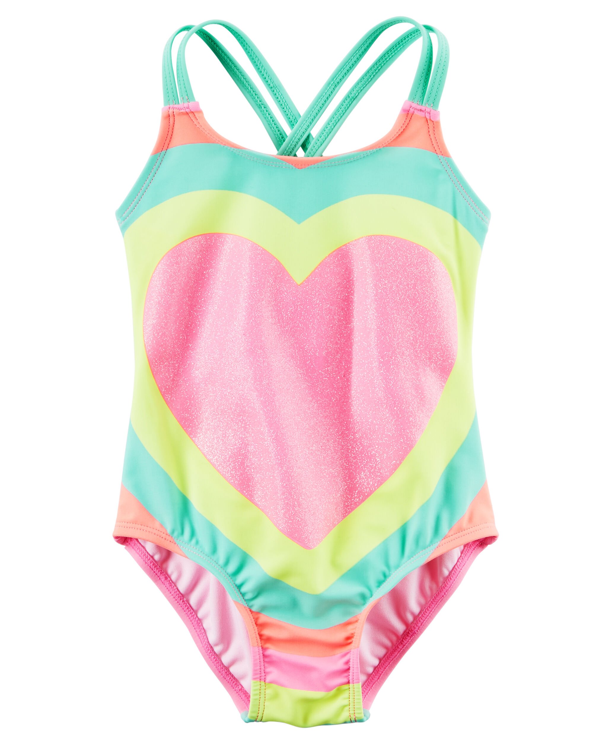 Carter's Glitter Heart Swimsuit