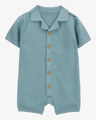 Product image 1 of Baby Button-Front Sweater Romper