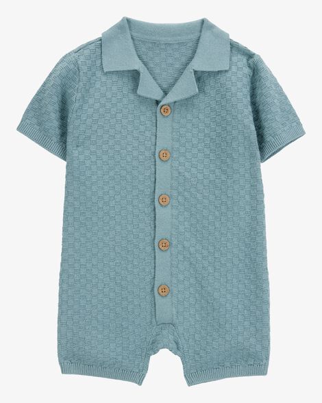  Product image 1 of Baby Button-Front Sweater Romper
