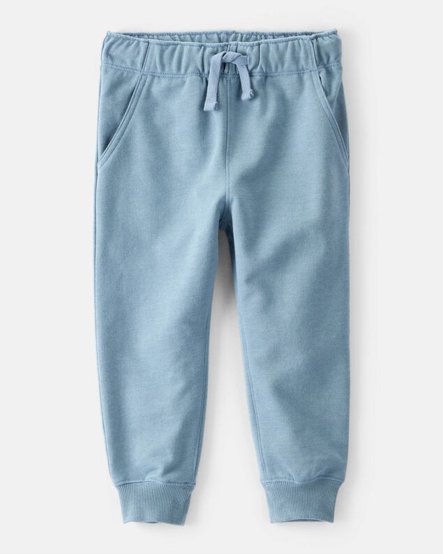 Product image 1 of Toddler Boy Solid Fleece Cotton Jogger - Blue