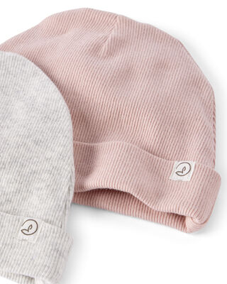 Product image 2 of Baby 2-Pack Organic Cotton Rib Caps