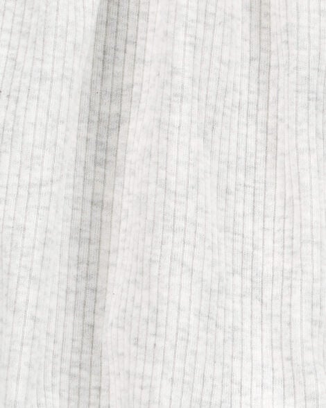  Product image 2 of Baby Cotton Rib Short-Sleeve Romper - Grey