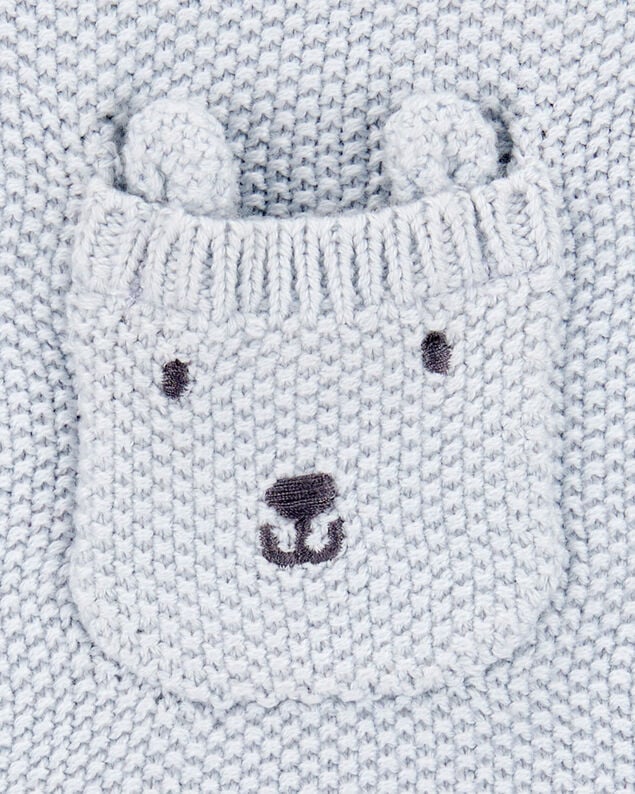 Product image 2 of Baby Solid Cotton Romper - Blue
