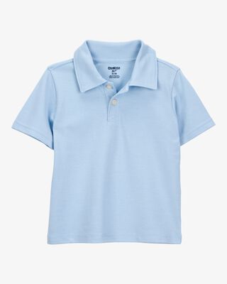 Product image 1 of Toddler Pique Uniform Polo Shirt - Blue