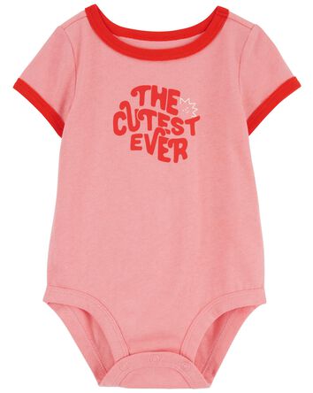 Baby The Cutest Ever Cotton Bodysuit