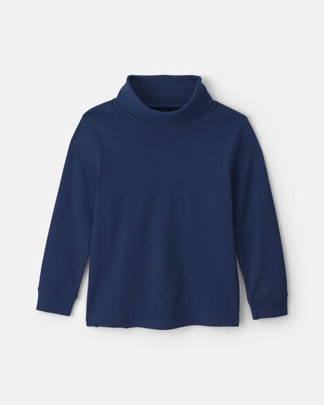 boys long-sleeve turtleneck - navy blue
