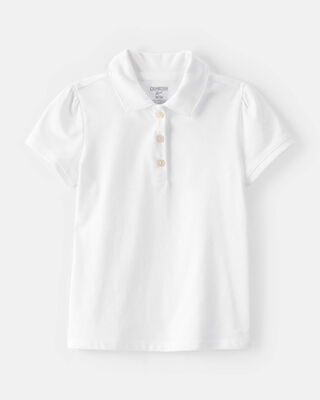 Toddler Pique Uniform Polo Shirt - Pink