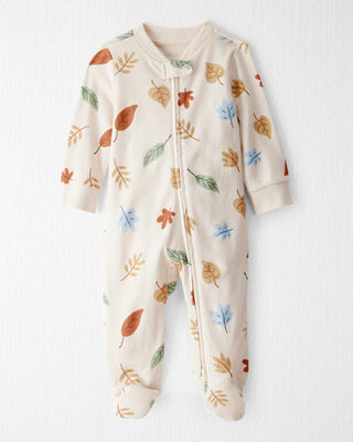 Baby Halloween 2-Way Zip Cotton Sleep & Play Pajamas - Ivory
