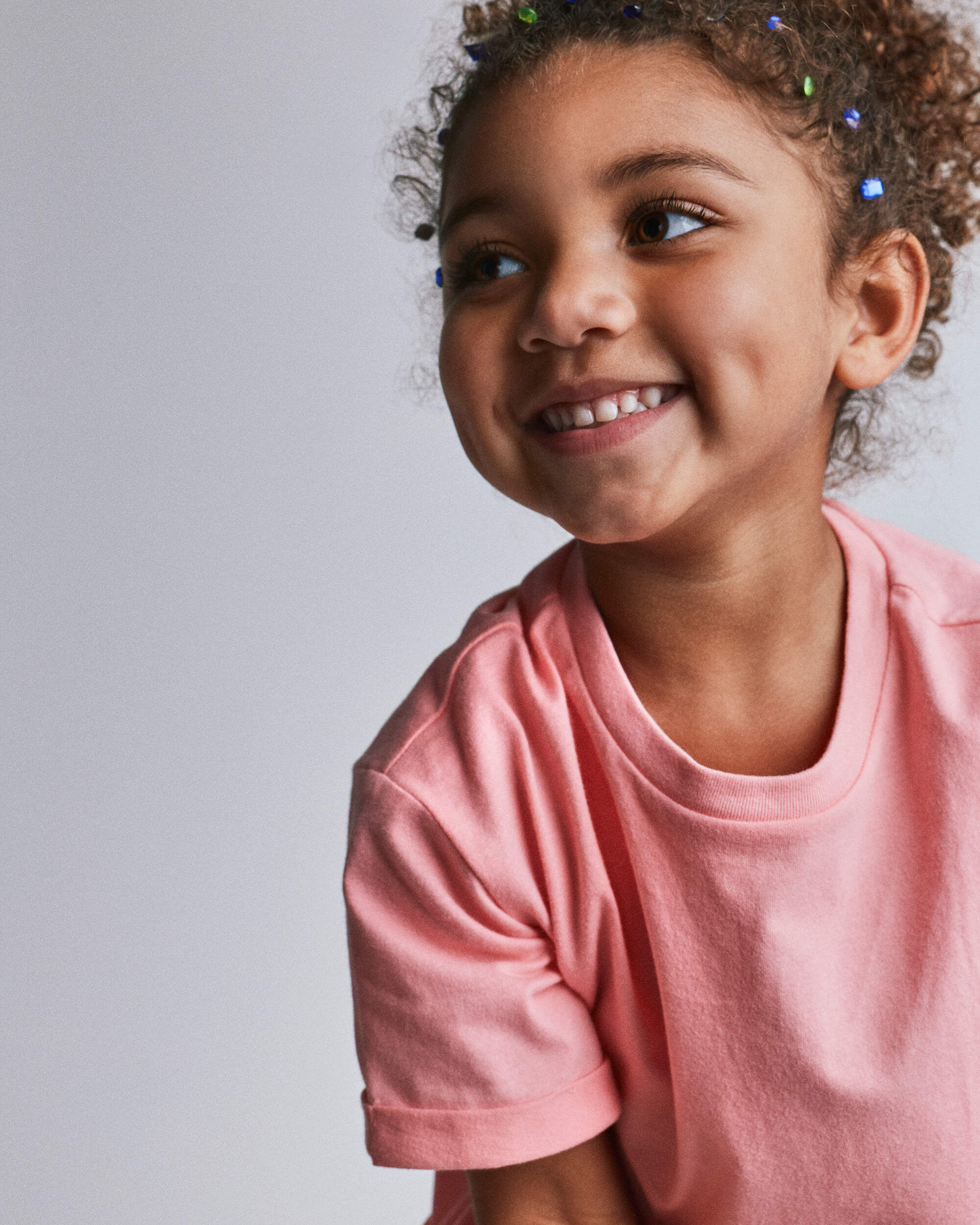 Otter Avenue Toddler Girl Rolled Cuff Tee 12M Rose