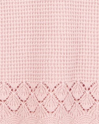 Product image 2 of Kid Pointelle Sweater Knit Tank - Pink