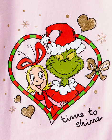 Product image 3 of Toddler Girl Christmas Dr. Seuss™ The Grinch Long-Sleeve Graphic Tee - Pink