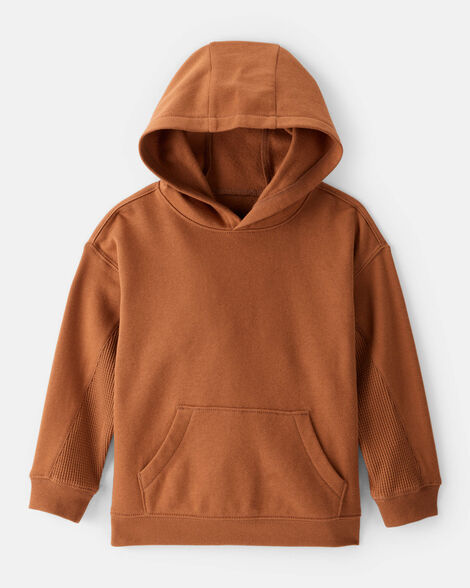 toddler boy daydream fleece long-sleeve hoodie - brown