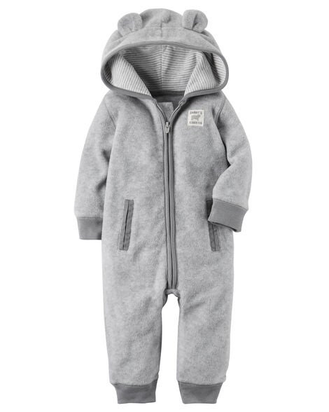 Hooded Fleece Jumpsuit