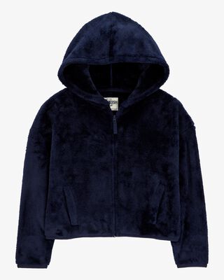 Product image 1 of Kid Sherpa Uniform Hooded Jacket - Navy