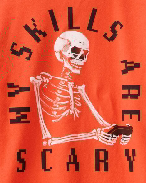 Product image 4 of Kid Halloween Video Game Long-Sleeve Graphic Tee - Orange