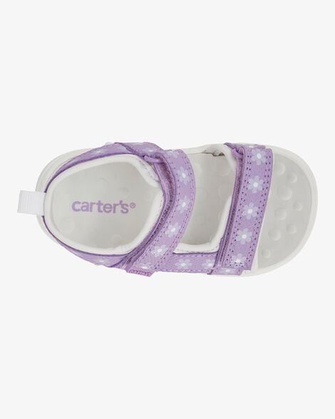  Product image 4 of Every Step® First Walker Floral Sandals - Purple/White
