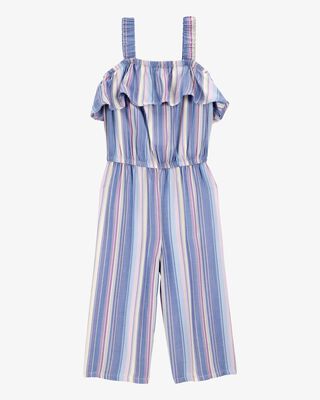 Product image 1 of Toddler Multi Striped Flutter Jumpsuit