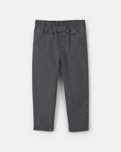 toddler girl denim pants - black