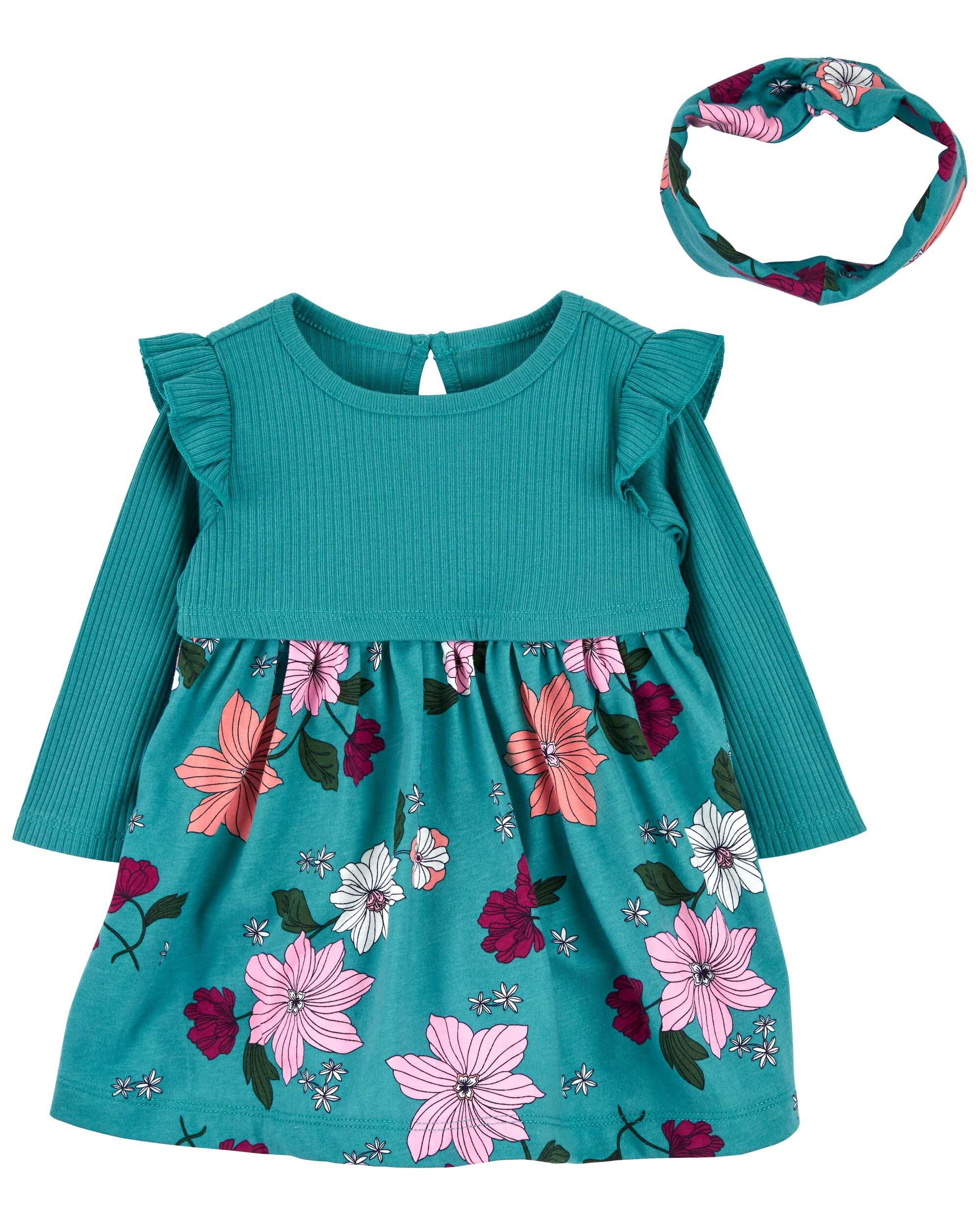 Baby 2-Piece Floral Bodysuit Dress Set - Carter's | Carter's
