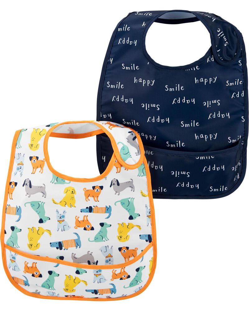 2 Pack Slogans Dogs Water Resistant Bibs Carters Com