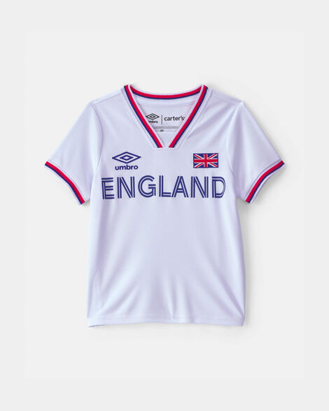toddler umbro england soccer jersey - white