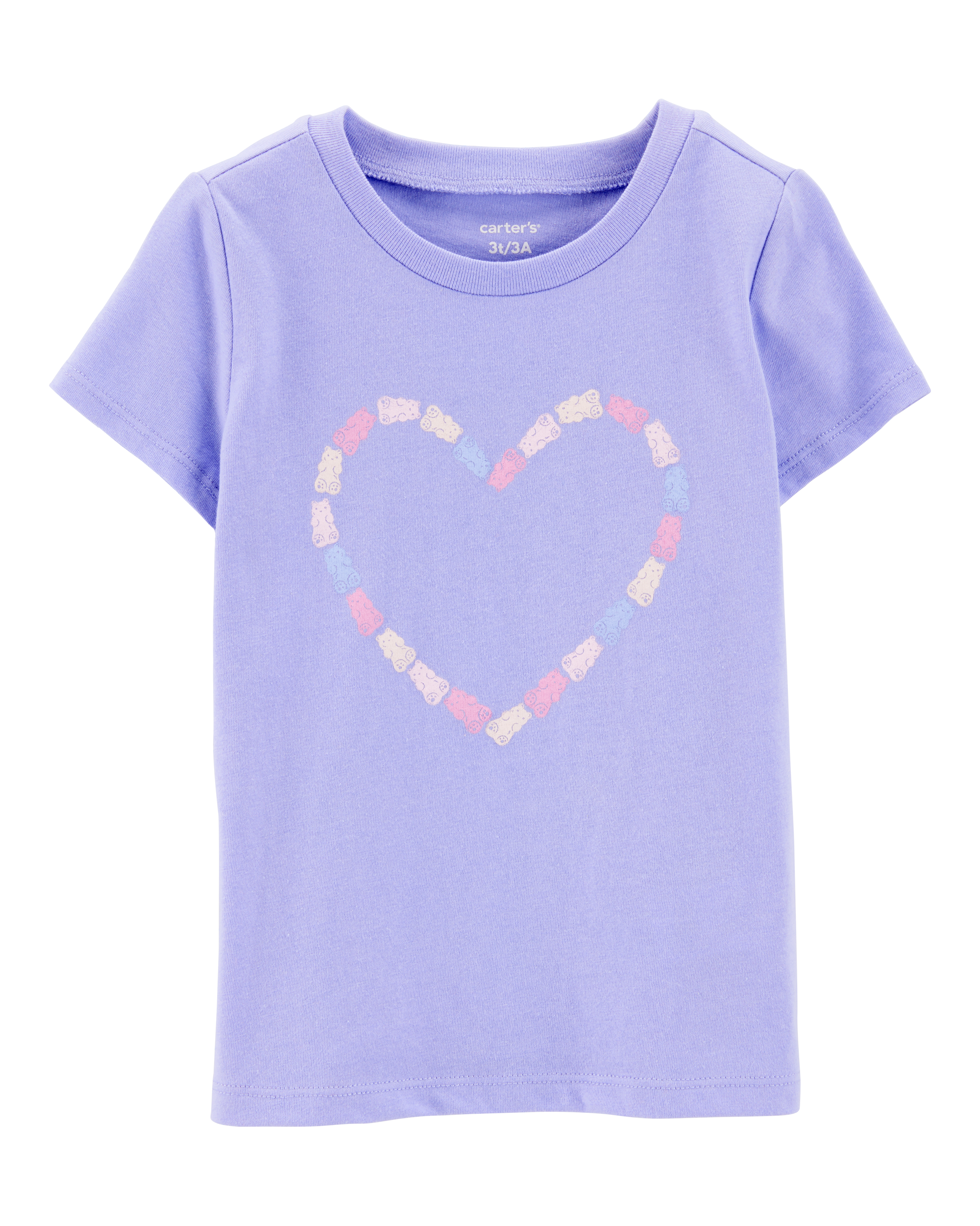 Toddler Girl Gummy Bear Heart Graphic Tee