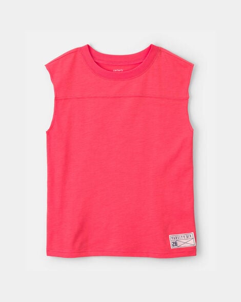 boys active muscle tank - orange
