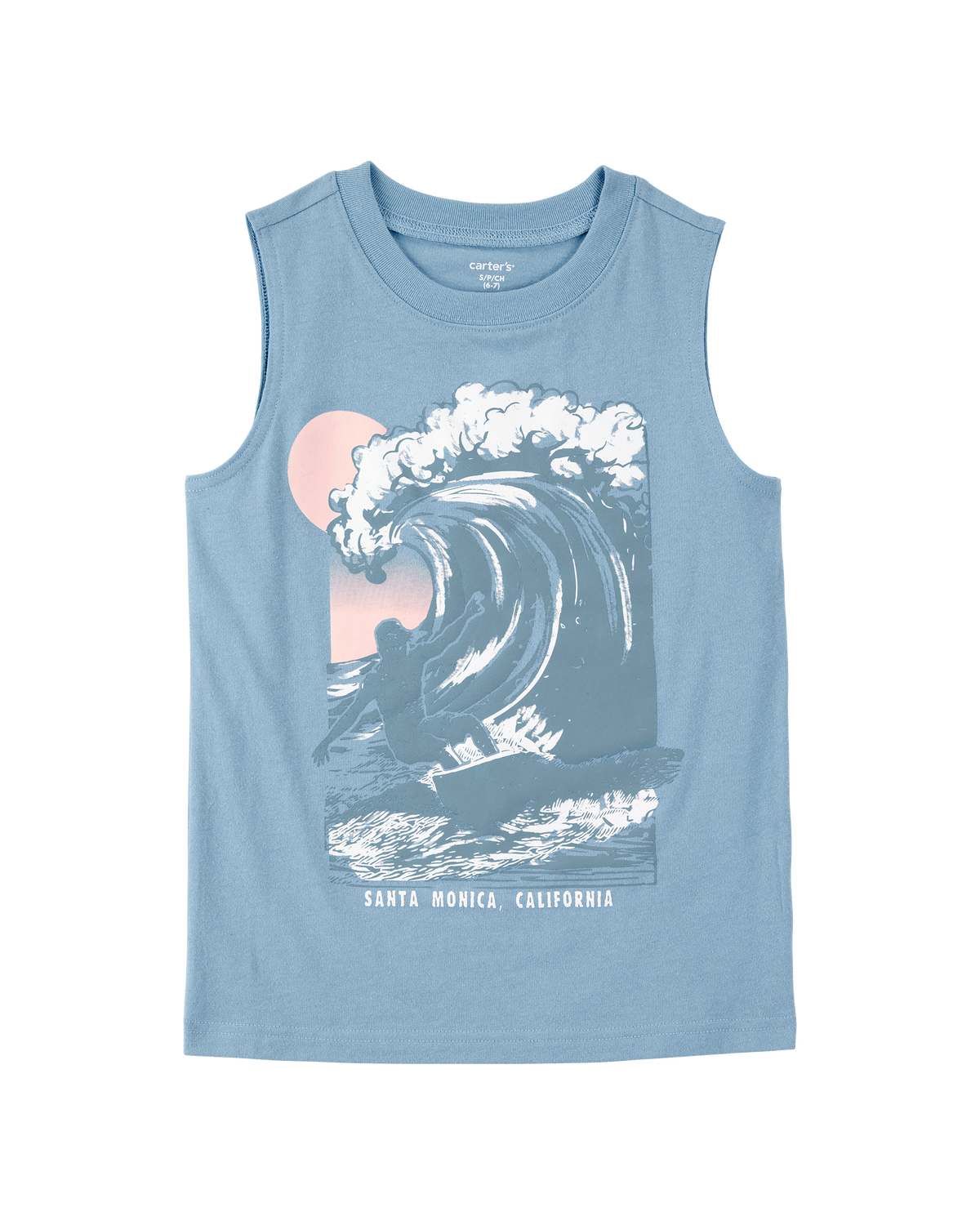 [SOMEWHERE BUTTER]★25SS★Dolphin Wave Logo Over-Fit Top TAKA Original That's Fun sunrise logo pattern shortsleeve