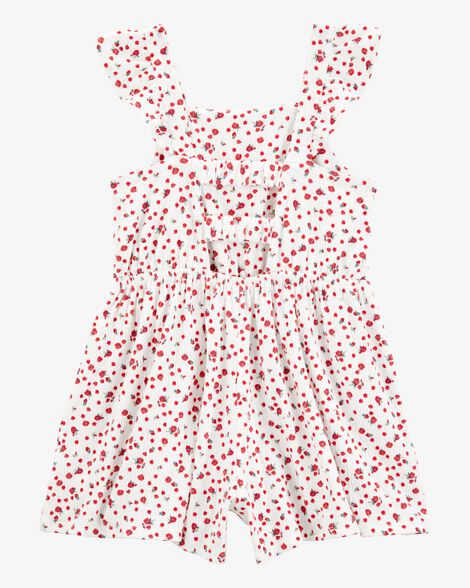  Product image 2 of Kid Floral Print Romper - Ivory
