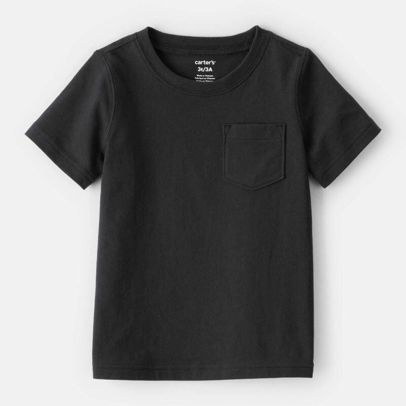 Toddler Boy Solid Short-Sleeve Tee - Black