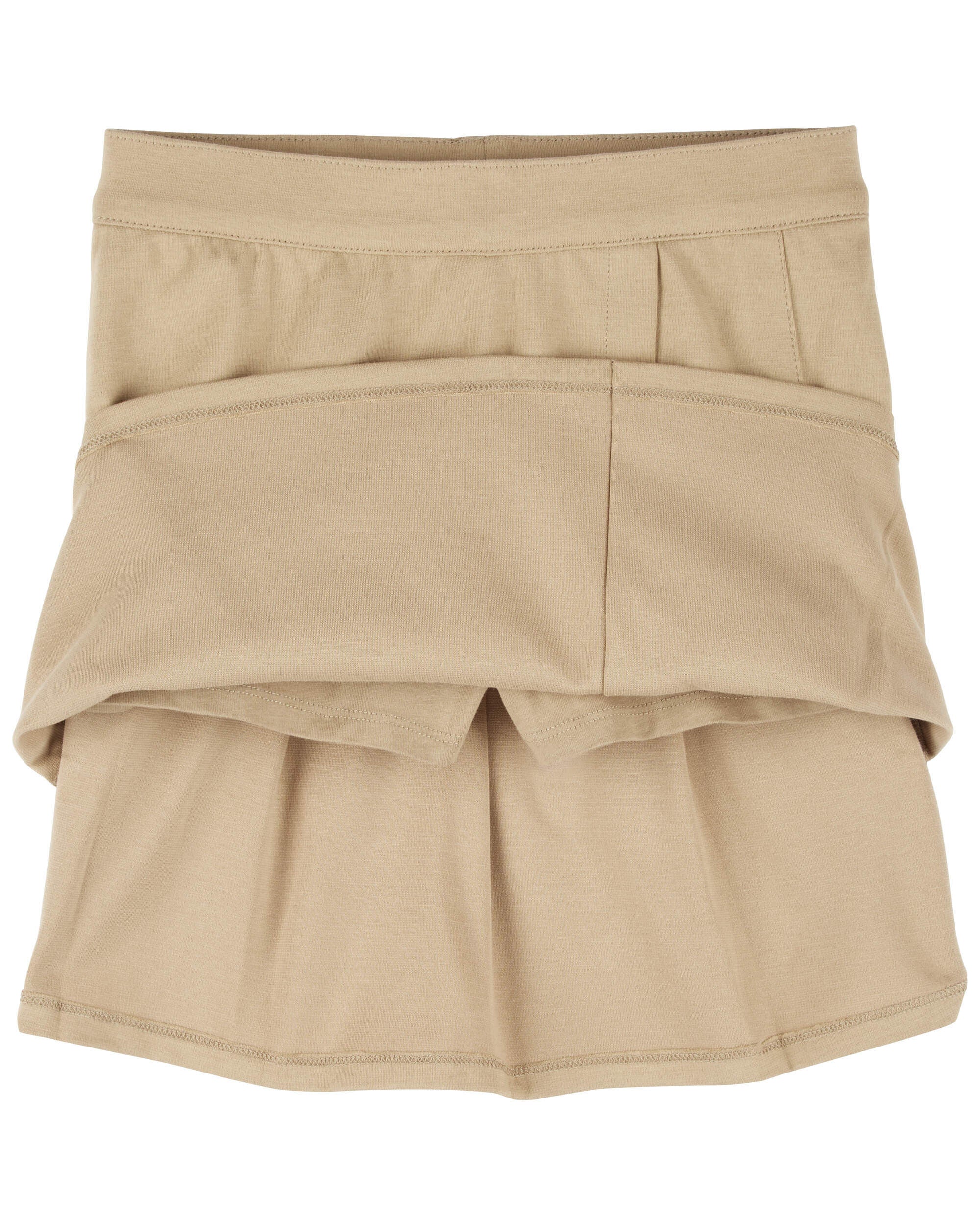 Kid Ponte Knit Uniform Skort