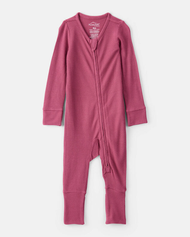 Product image 1 of Baby Girl PurelySoft Long-Sleeve Sleep & Play - Burgundy