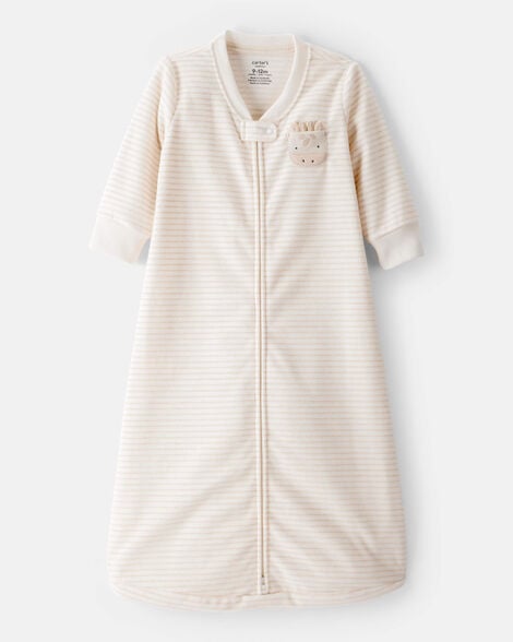 baby loose fit long-sleeve wearable blanket - cream