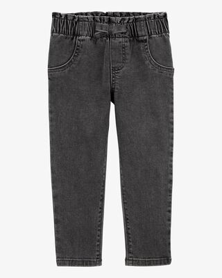 Product image 1 of Toddler Pull-On Denim Pant - Black