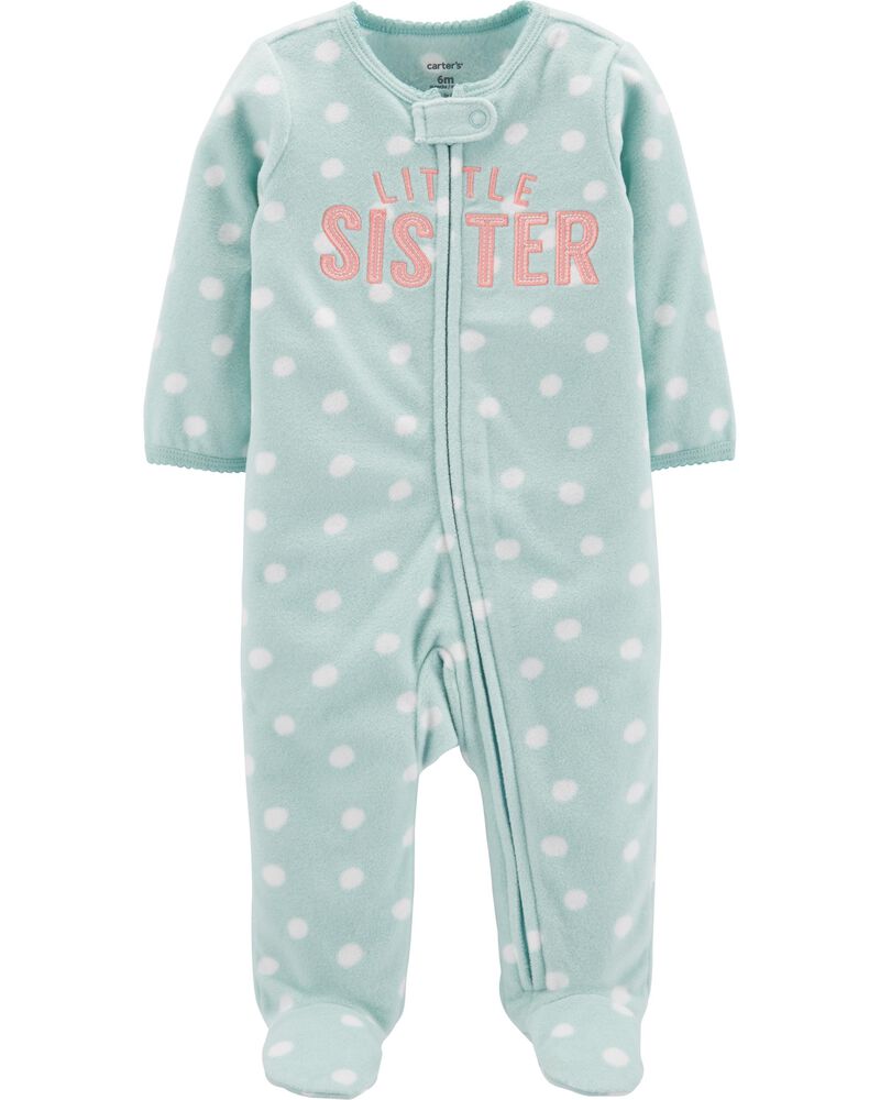 Little Sister Zip Up Fleece Sleep Play Carters Com