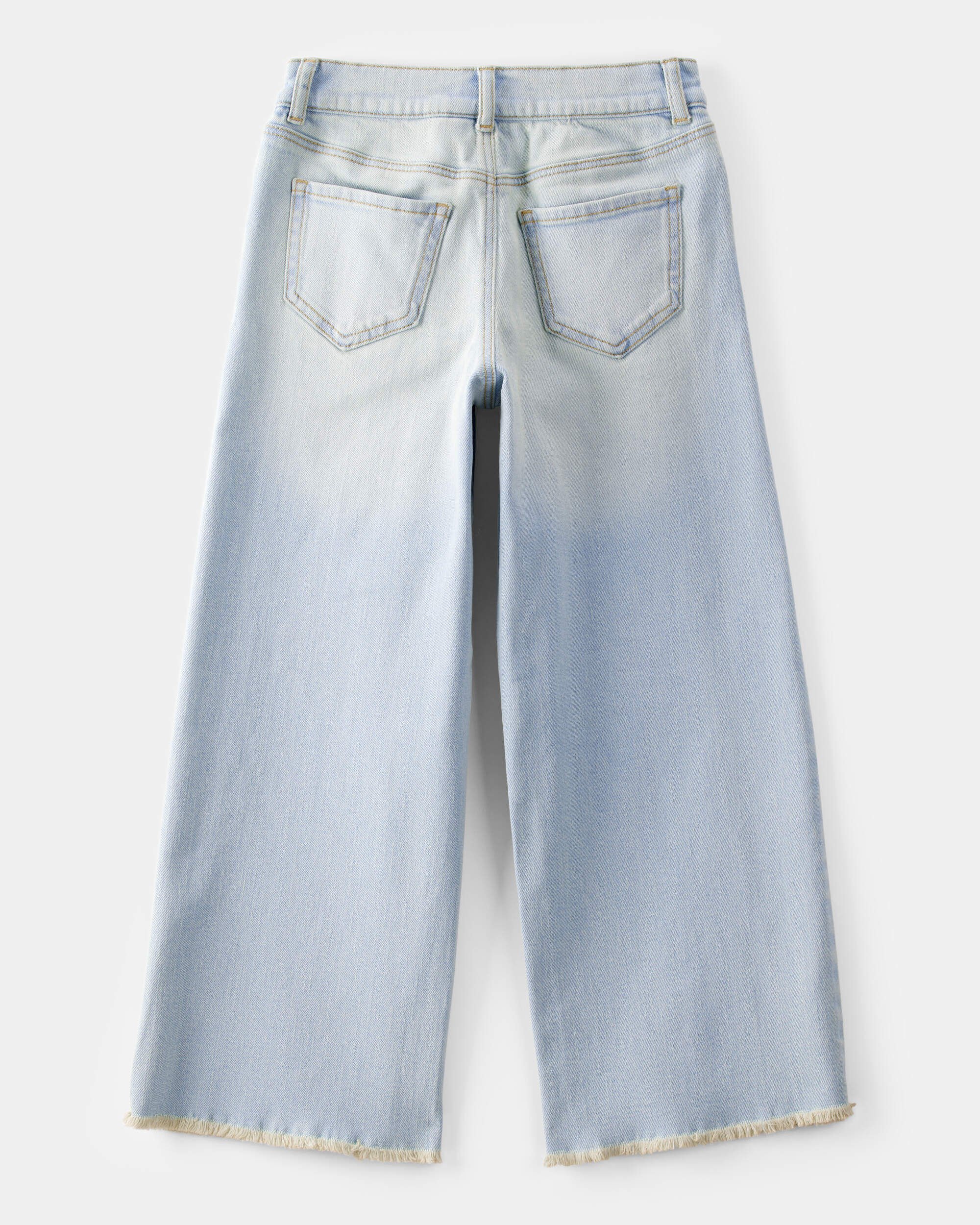 ★KIRSH★ Cherry Damage Washing Wide Fit Denim Pants Ivory CHERRY DAMAGE WASHING WIDE DENIM-FIT PANTS [IVORY] - KIRSH