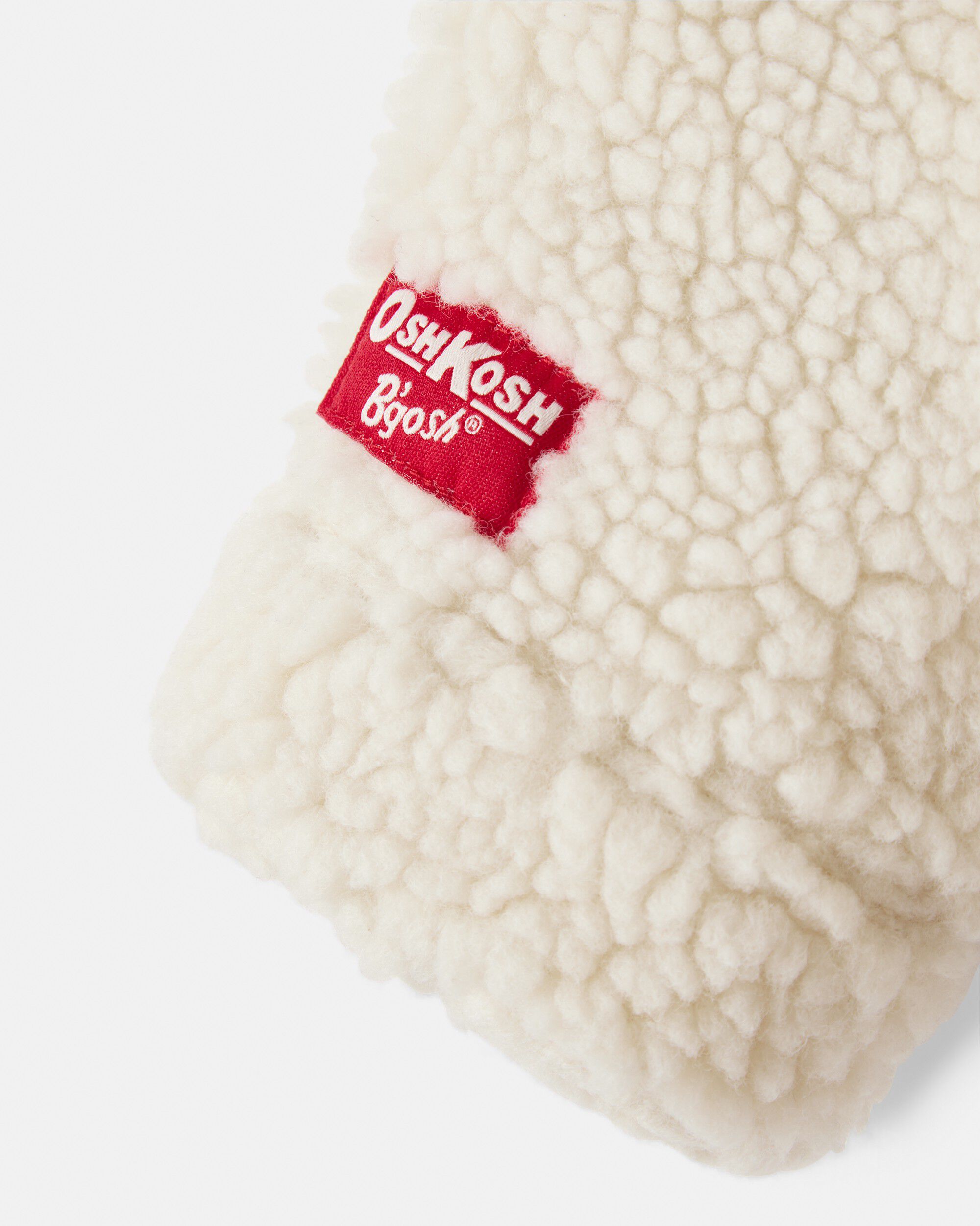 Toddler Boy Sherpa Long-Sleeve Jacket - Cream