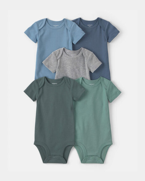 baby boy 5-pack multipack bodysuits