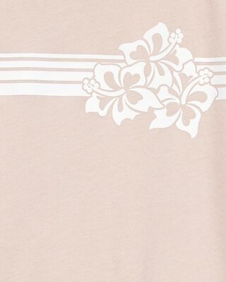 Product image 2 of Kid Floral Short-Sleeve Graphic Tee - Khaki
