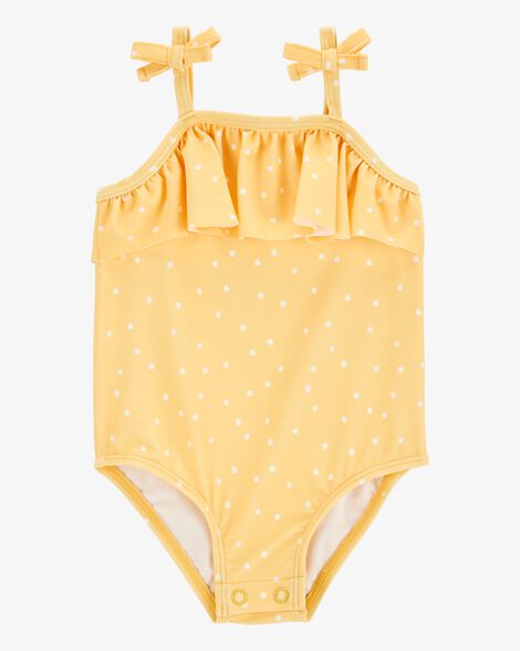  Product image 1 of Baby 1-Piece Polka Dot Swimsuit - Yellow