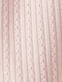 Pink - Baby Pointelle Romper Made With Organic Cotton, Selected