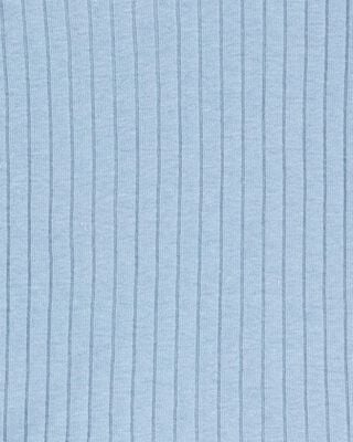 Product image 2 of Baby Solid Ribbed Cotton Blend 2-Piece Pajamas - Blue
